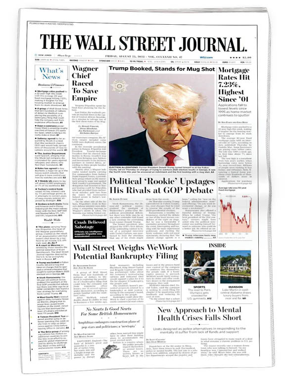 روزنامه وال‌استریت ژورنال آمریکا