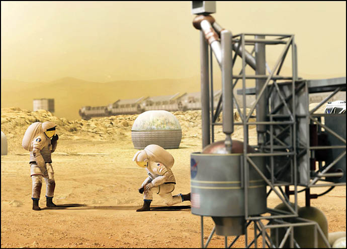 آزمایش موفق تولید اکسیژن از جو مریخ