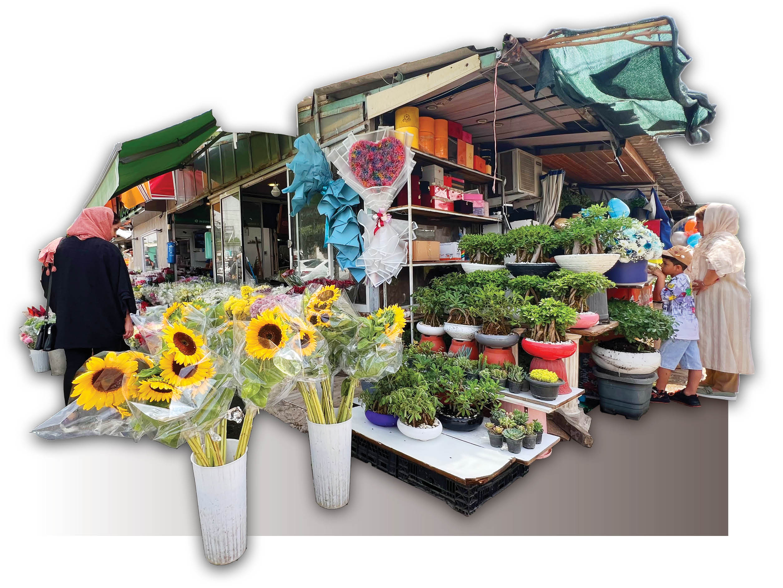 بازار گل محلاتی به فصل تغییر رسید