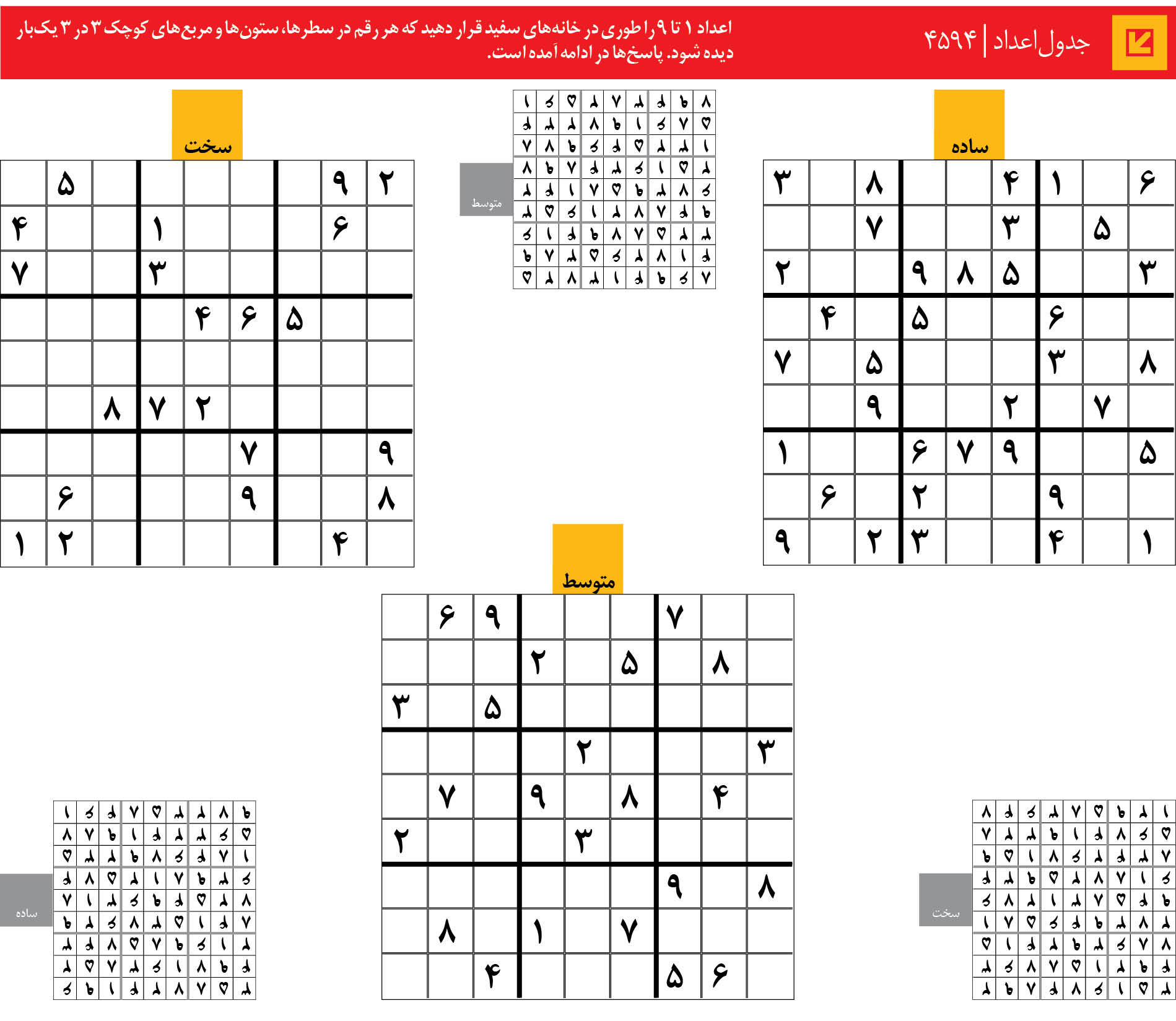 جدول‌اعداد | 4594