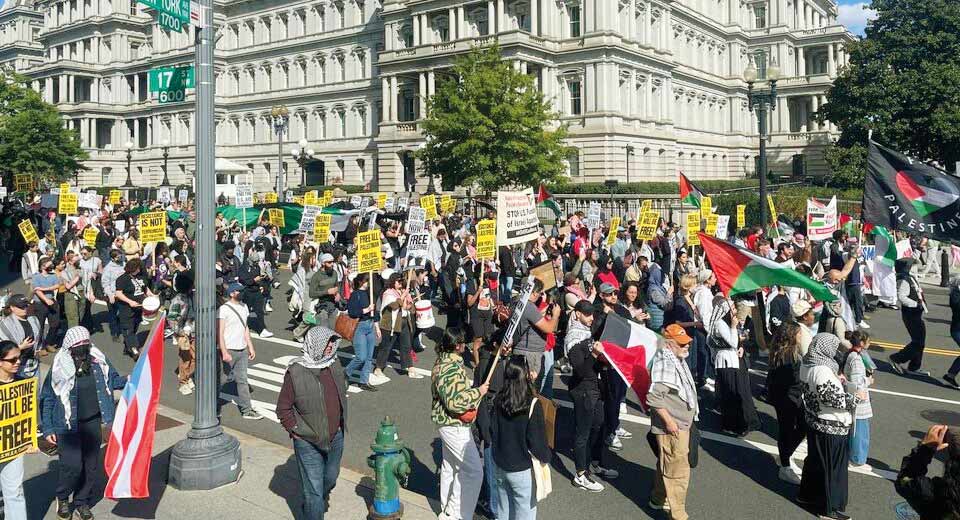 حمایت از فلسطین در قلب واشنگتن