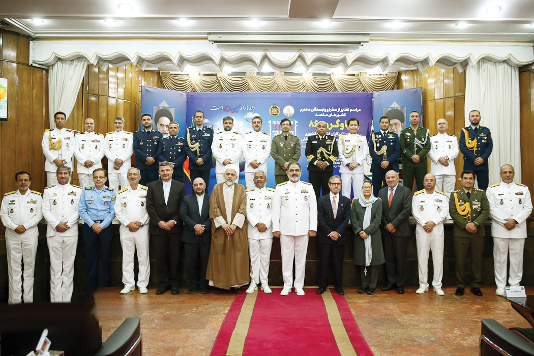 قدردانی از کشورهای مقصد ناوگروه۸۶