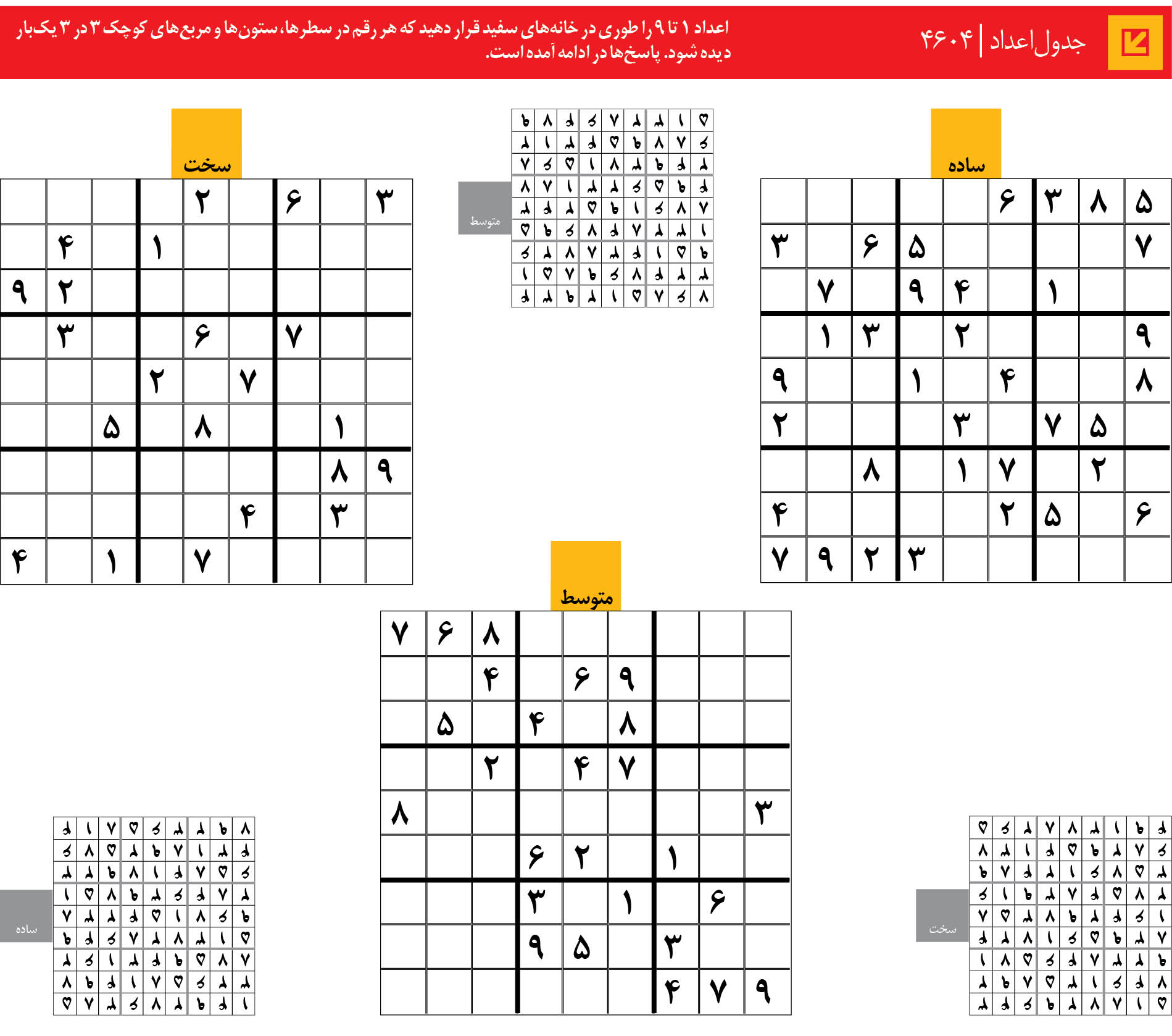 جدول‌اعداد | 4604