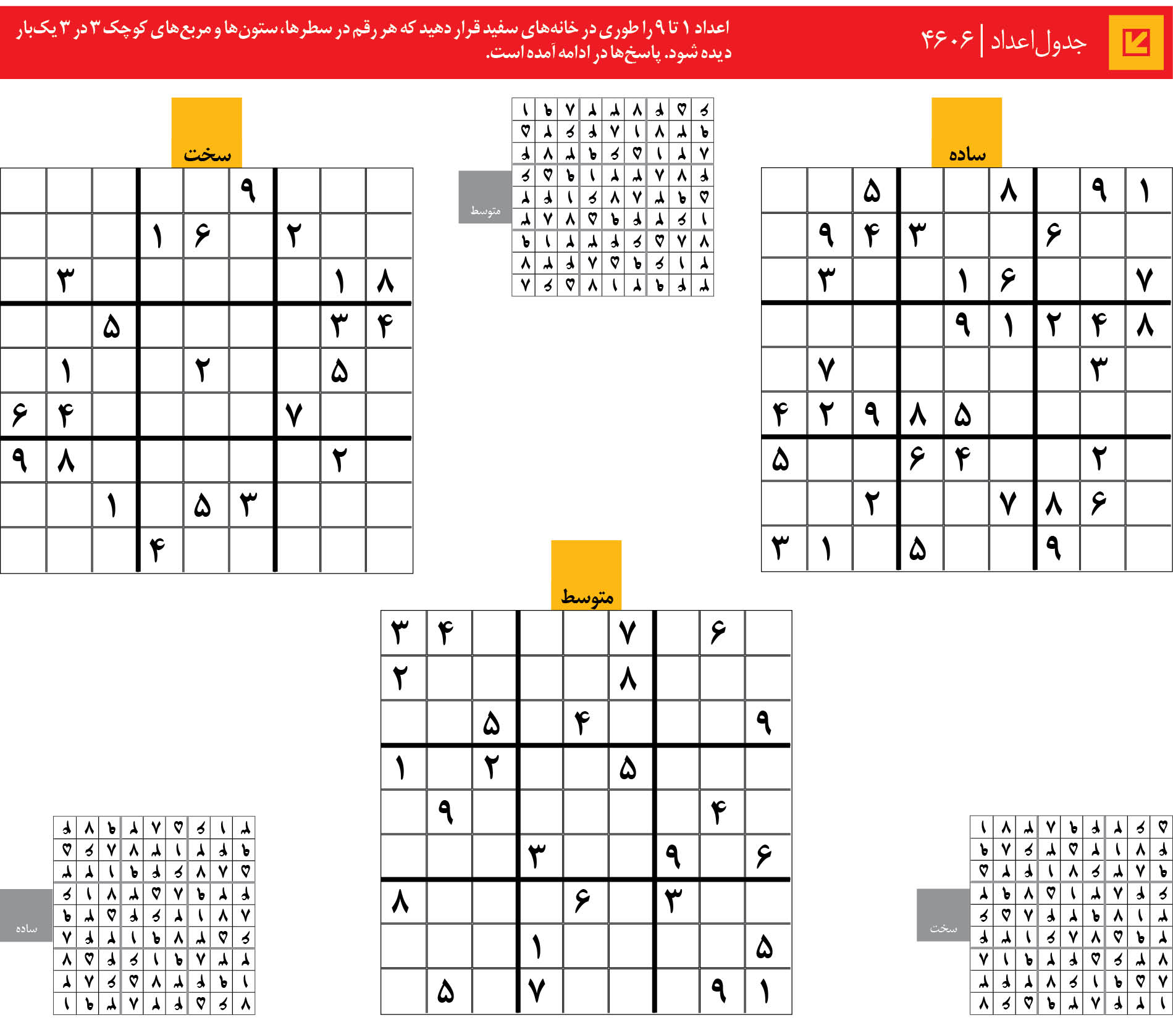 جدول‌اعداد | 4606