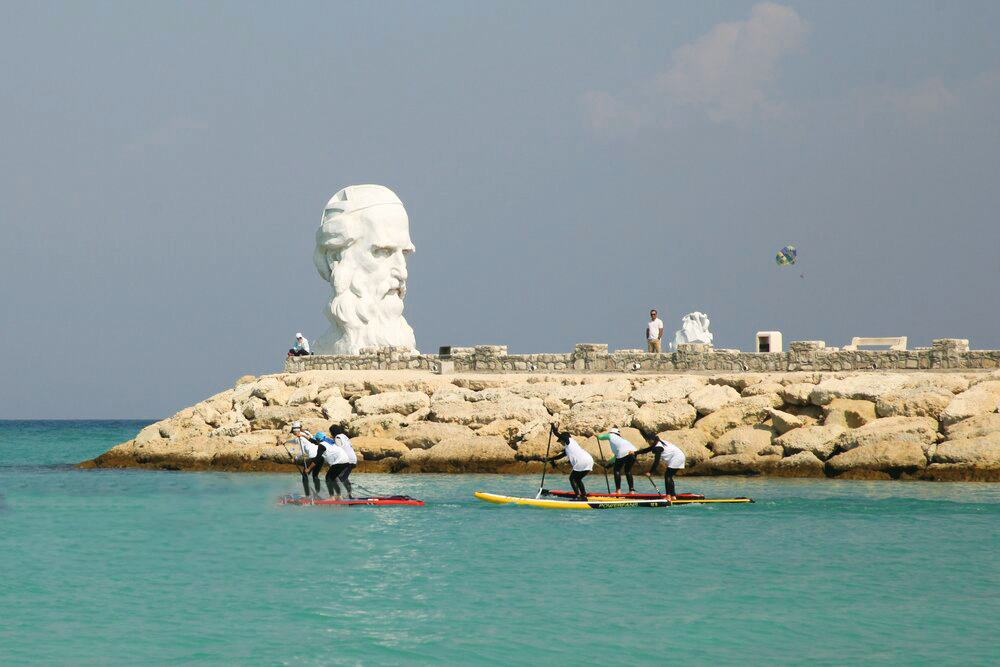 یک مسابقه آبی