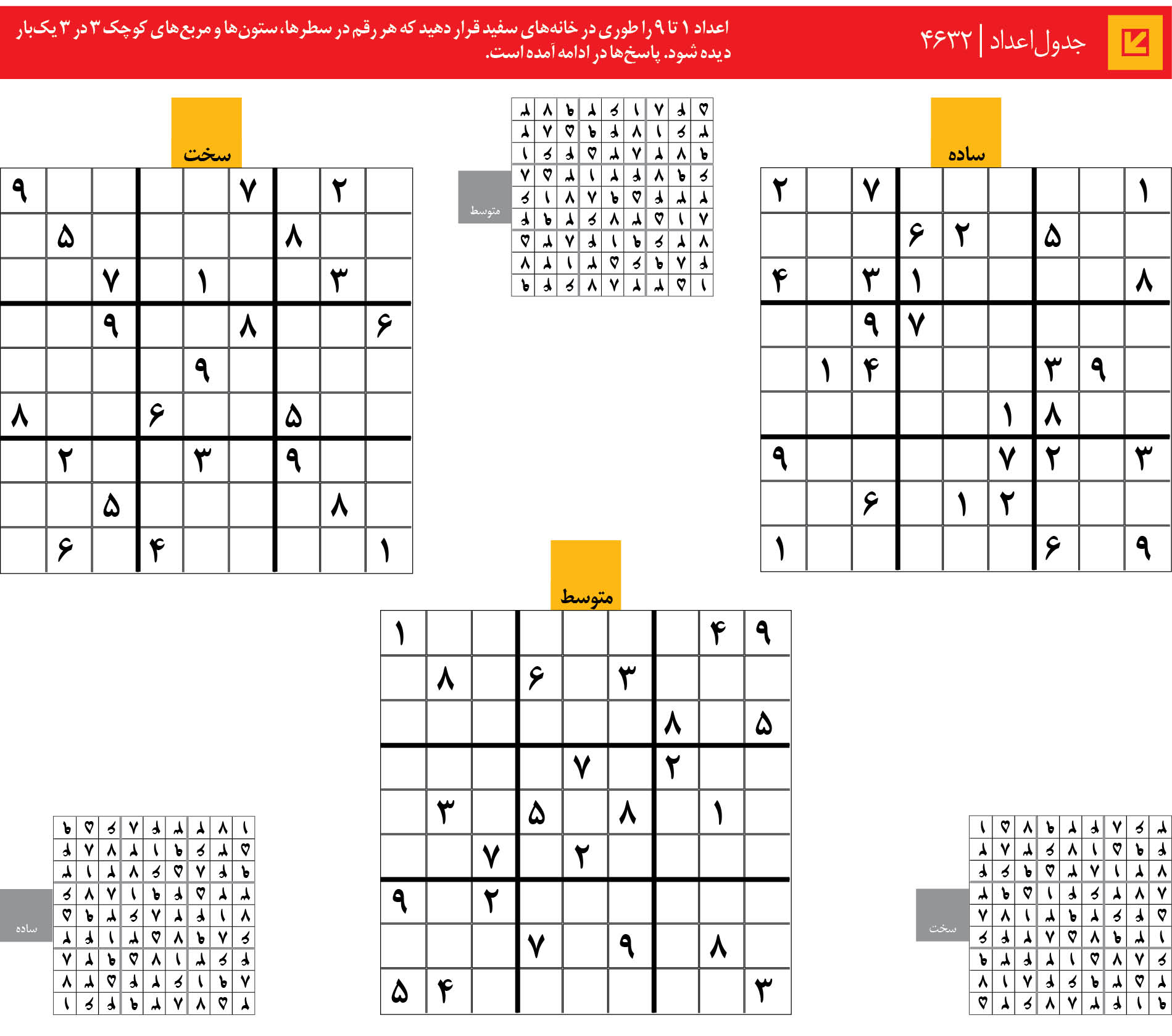 جدول‌اعداد | 4632