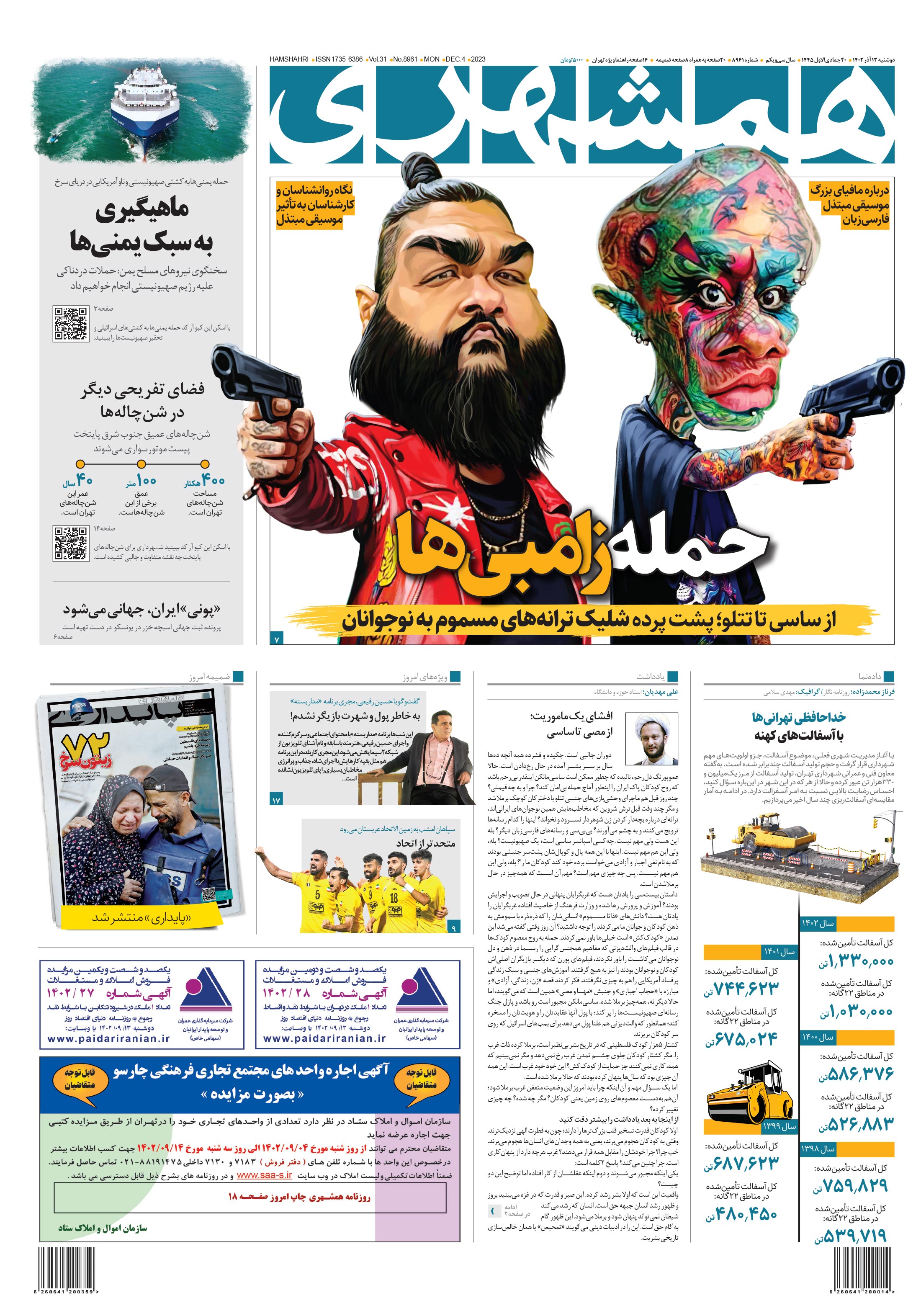 دوشنبه 13 آذر 1402