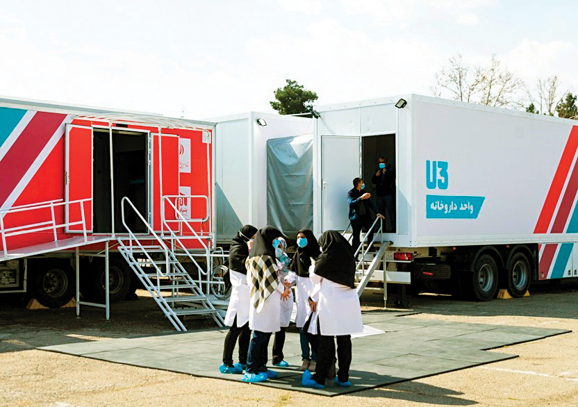 استقرار بزرگ‌ترین بیمارستان سیار در سیستان