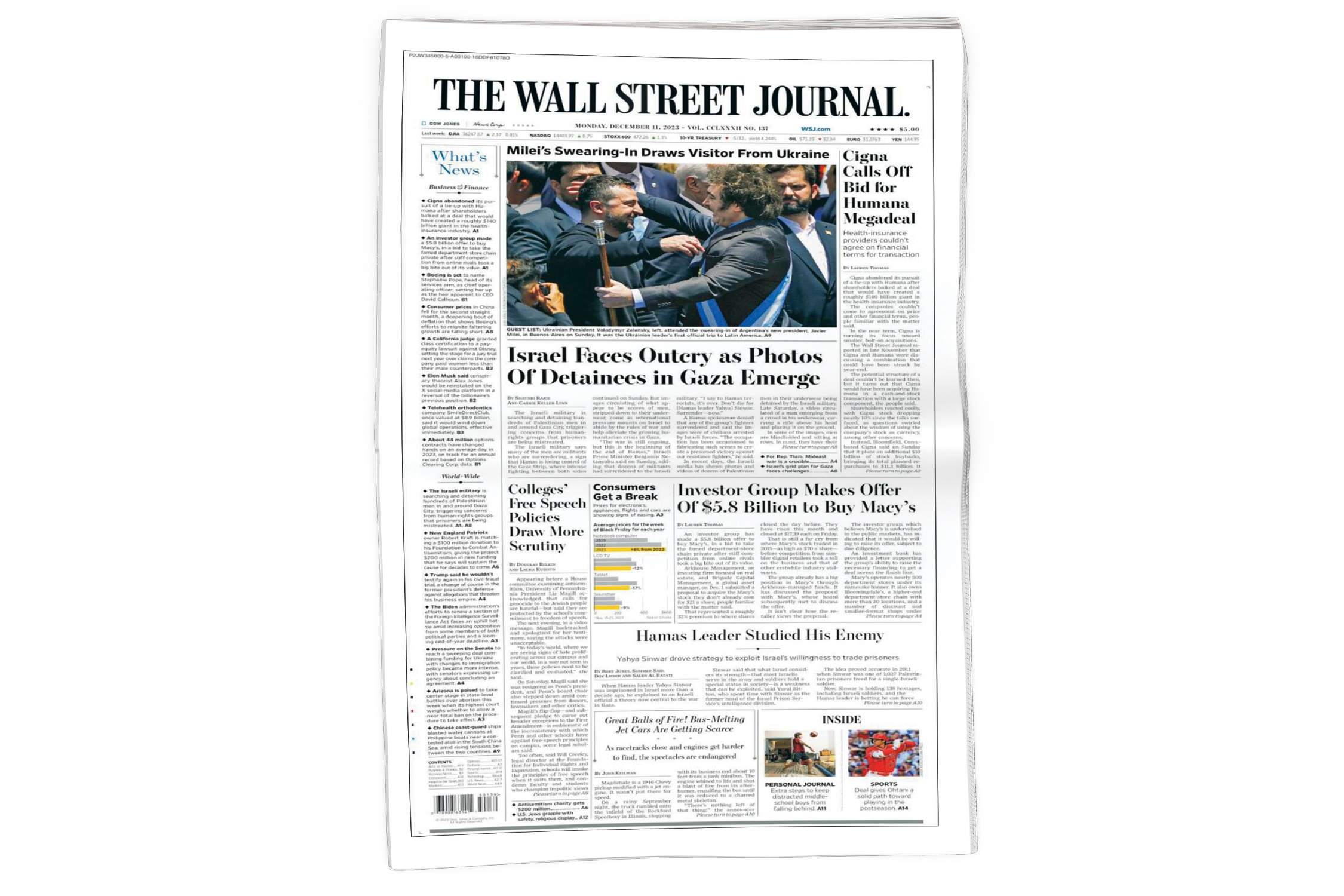 روزنامه وال‌استریت ژورنال آمریکا