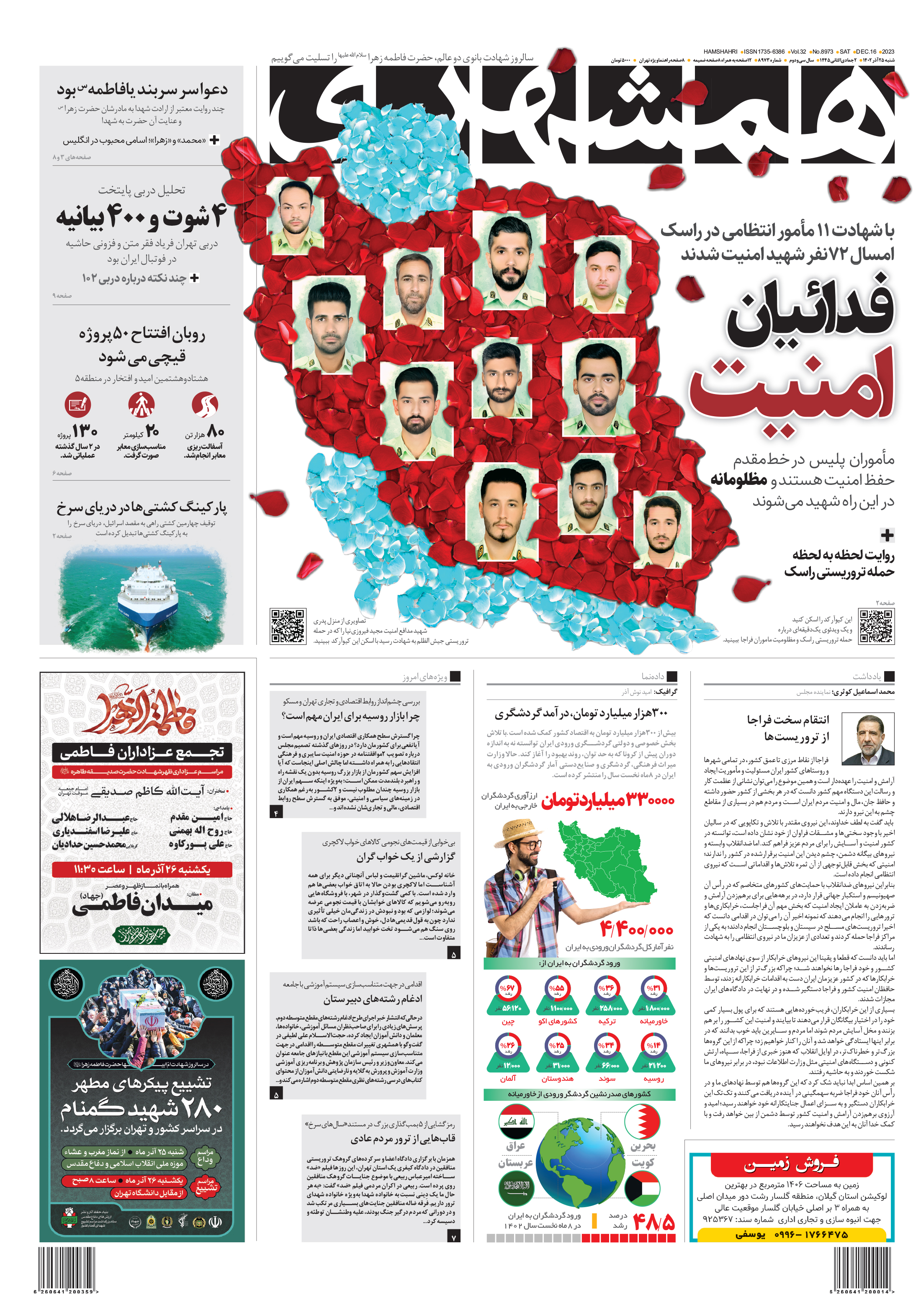 شنبه 25 آذر 1402