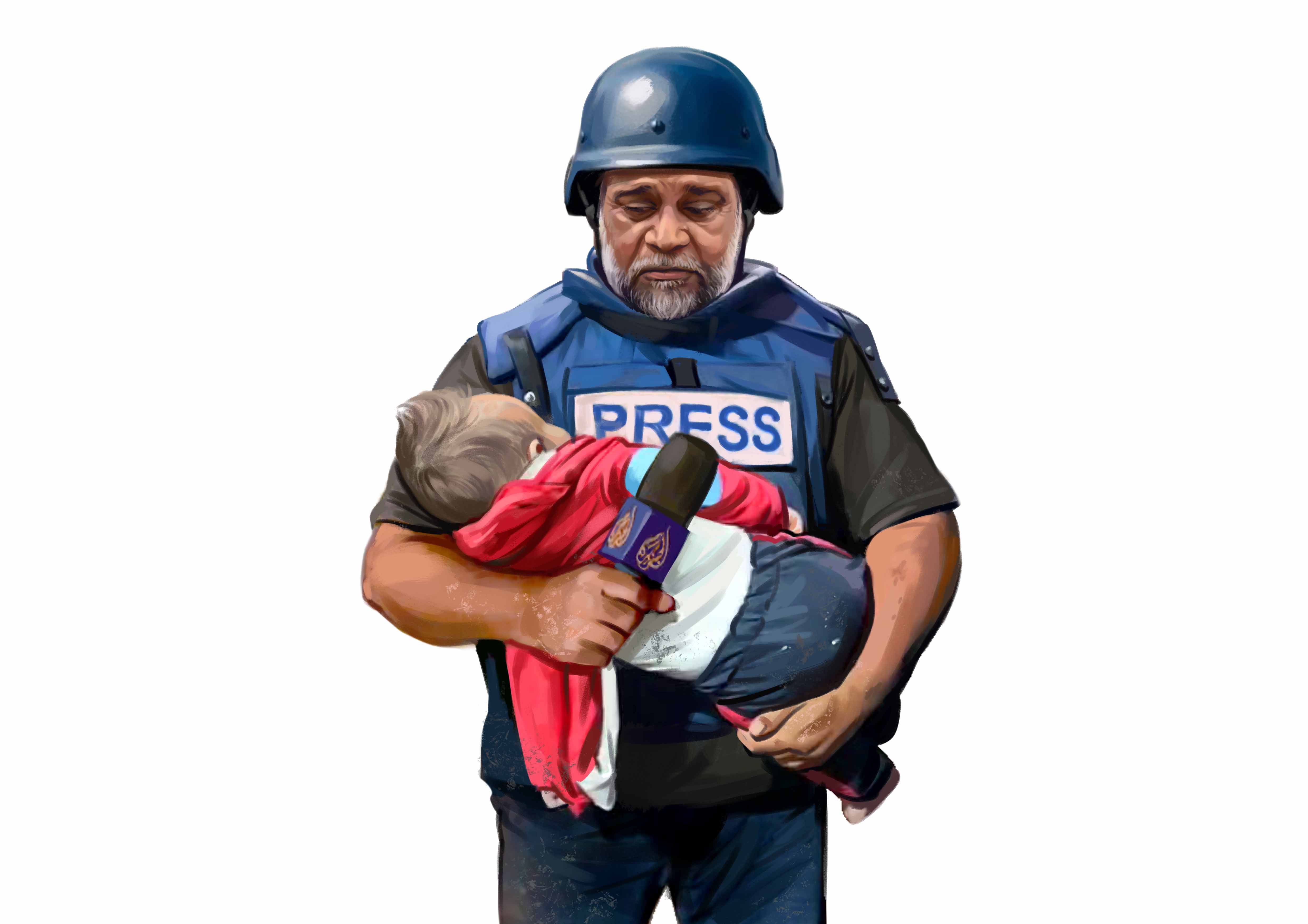 خبرنگاری که با شهادت همسر، 2 پسر، نوه و ۸ عضو دیگر خانواده‌اش هنوز ایستاده است