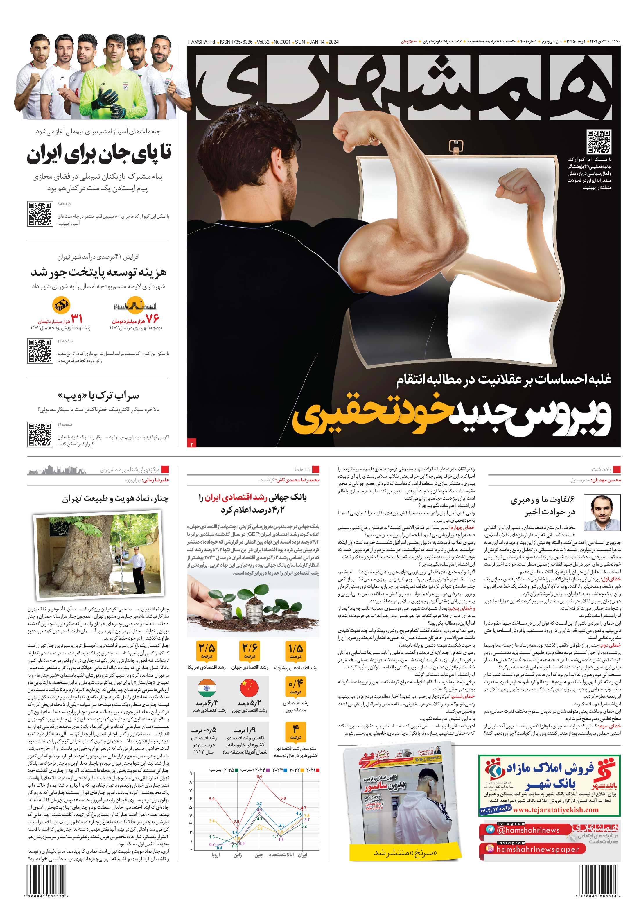 یکشنبه 24 دی 1402