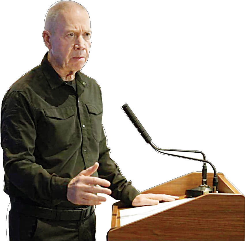 وزير الدفاع الإسرائيلي: