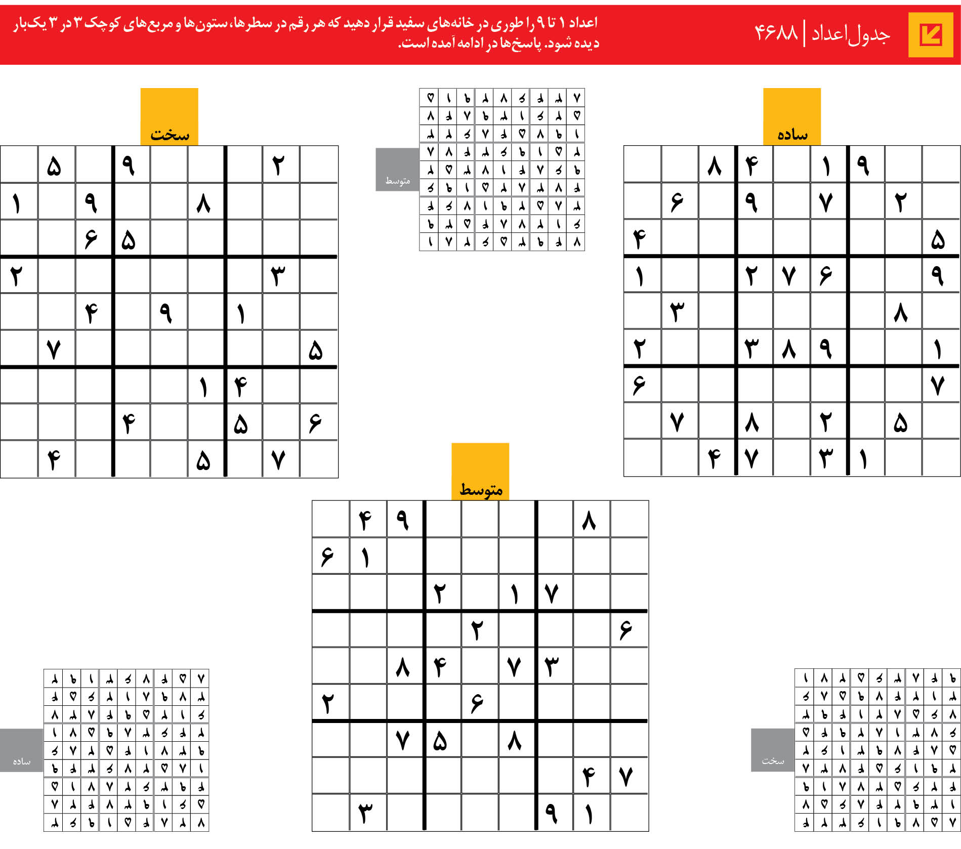 جدول‌اعداد | 4688