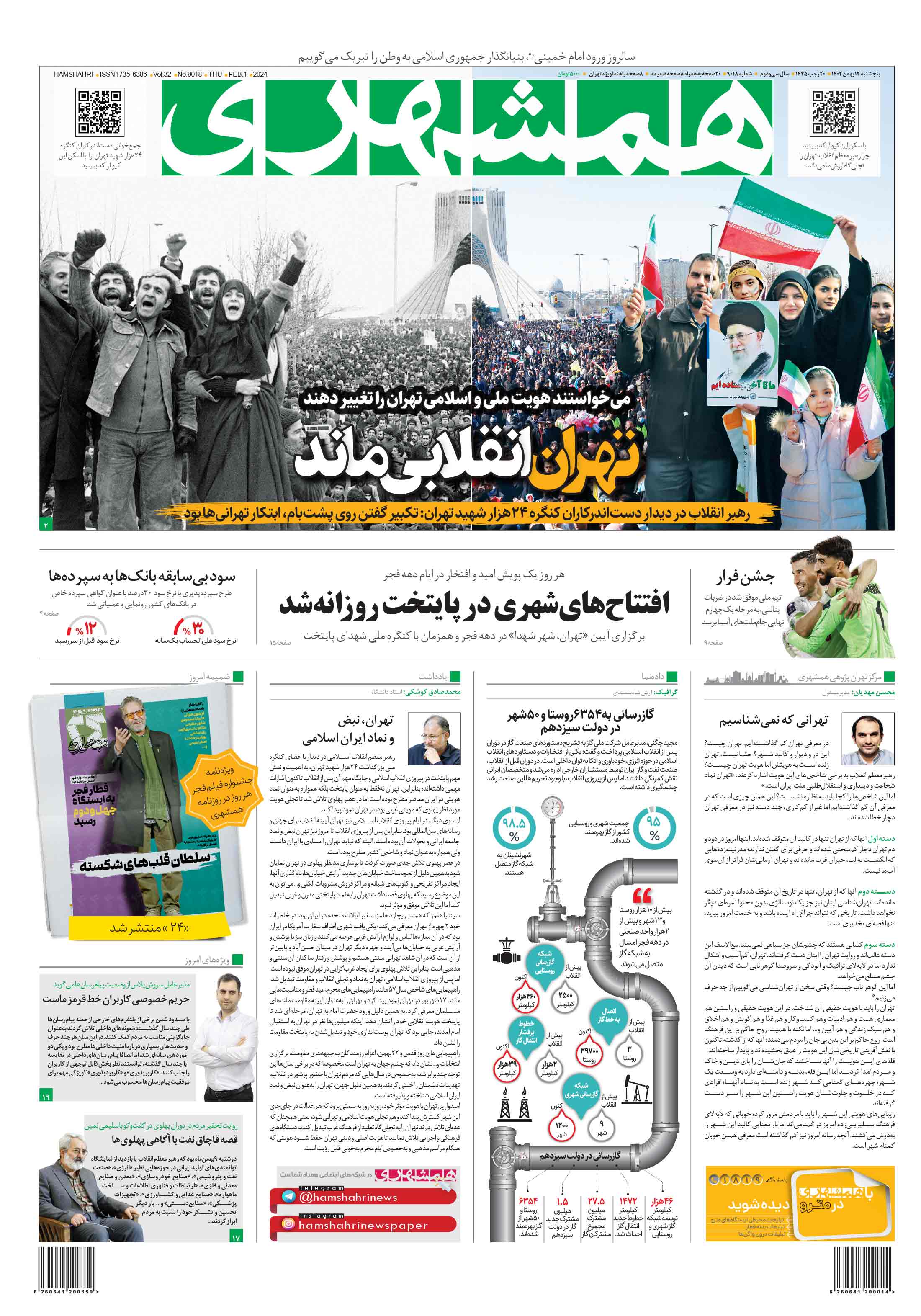 پنج‌شنبه 12 بهمن 1402