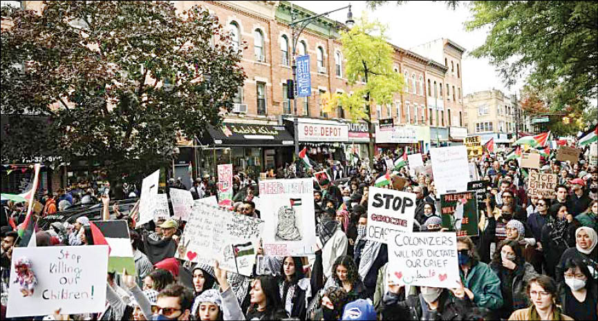 دعوات لوقف إطلاق النار بغزة تنبثق من المدن الأميركية