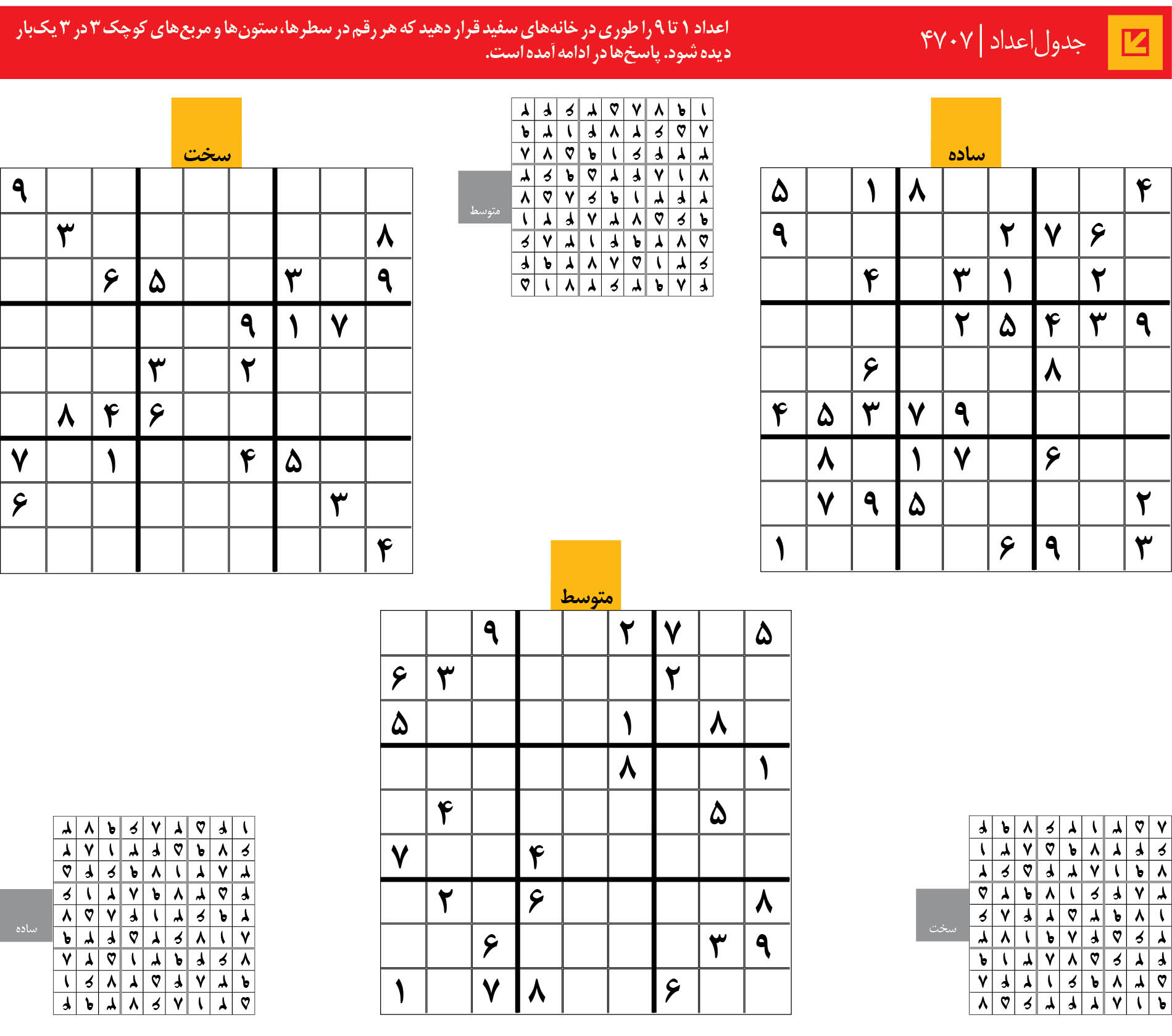 جدول‌اعداد | 4707