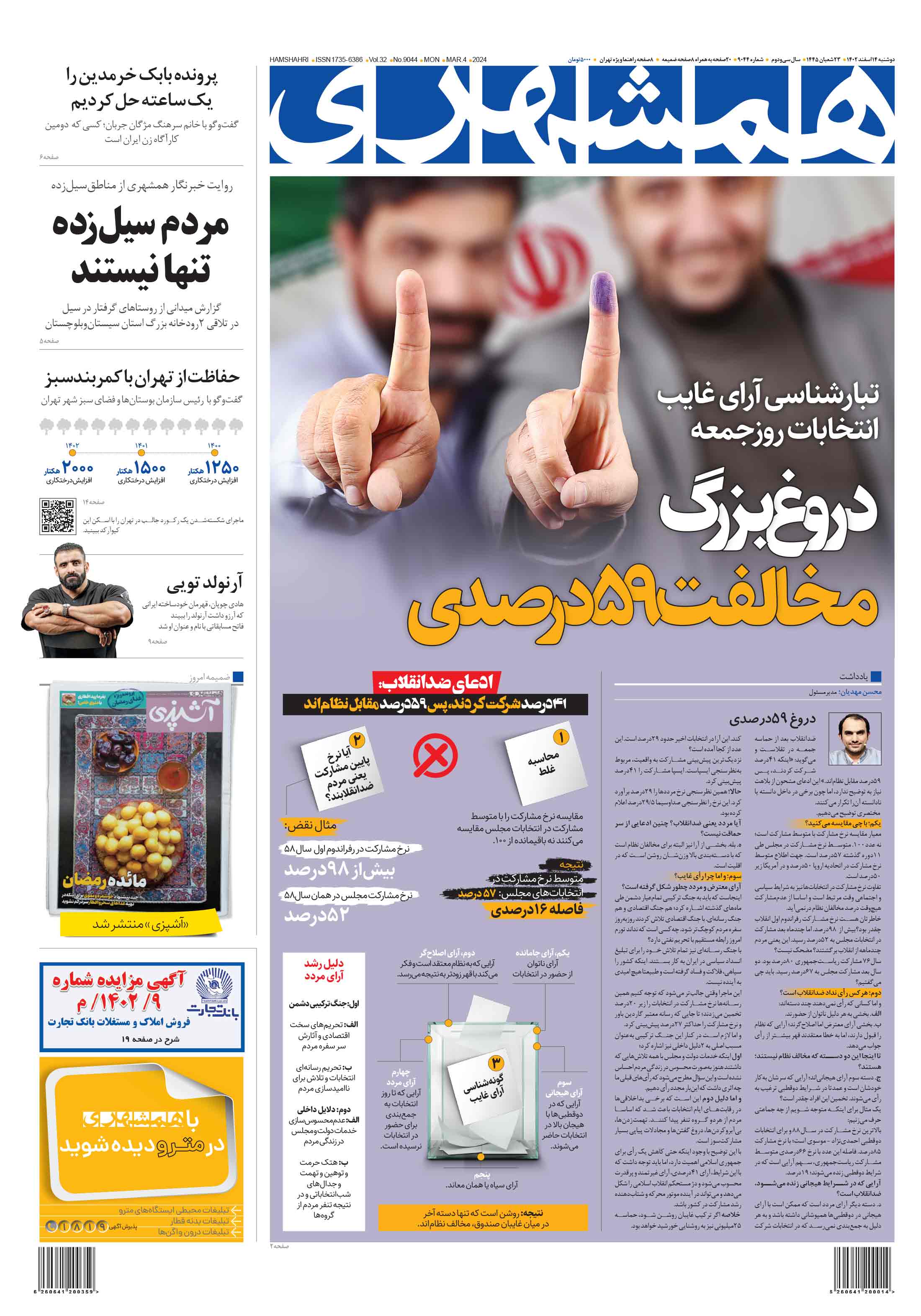 دوشنبه 14 اسفند 1402