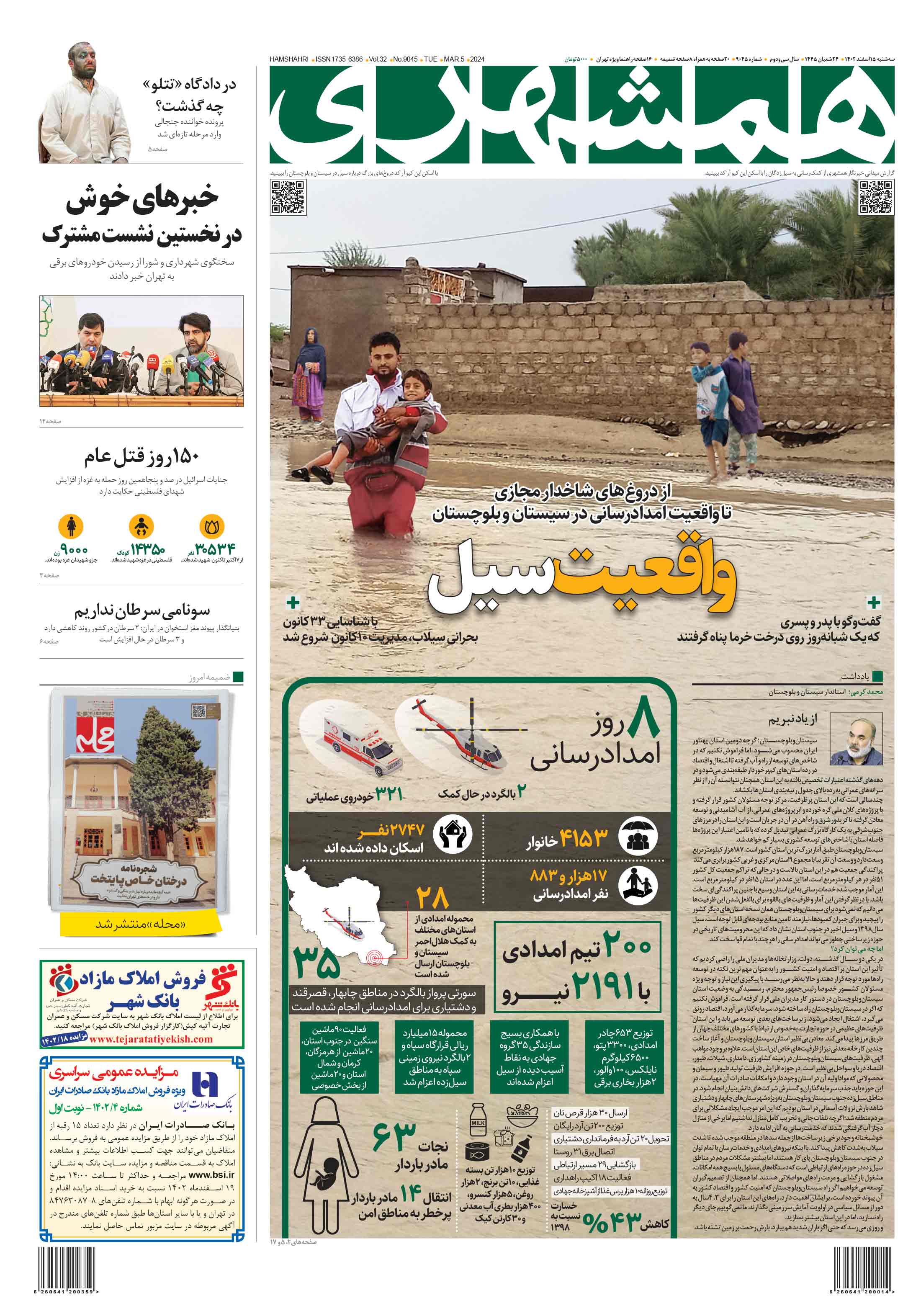 سه شنبه 15 اسفند1402