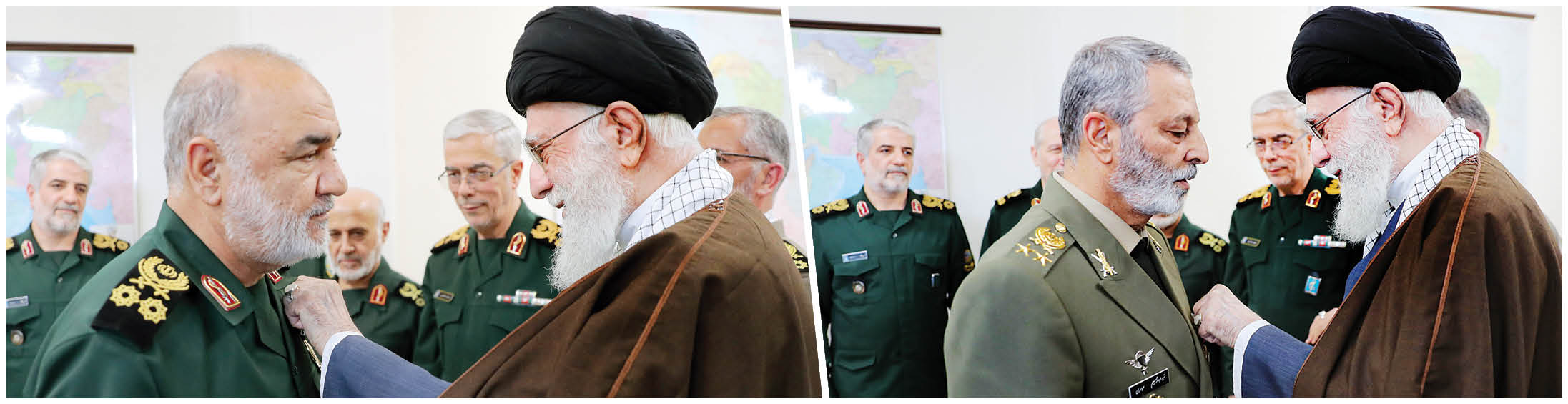 اعطای نشان فتح به فرماندهان سپاه و ارتش