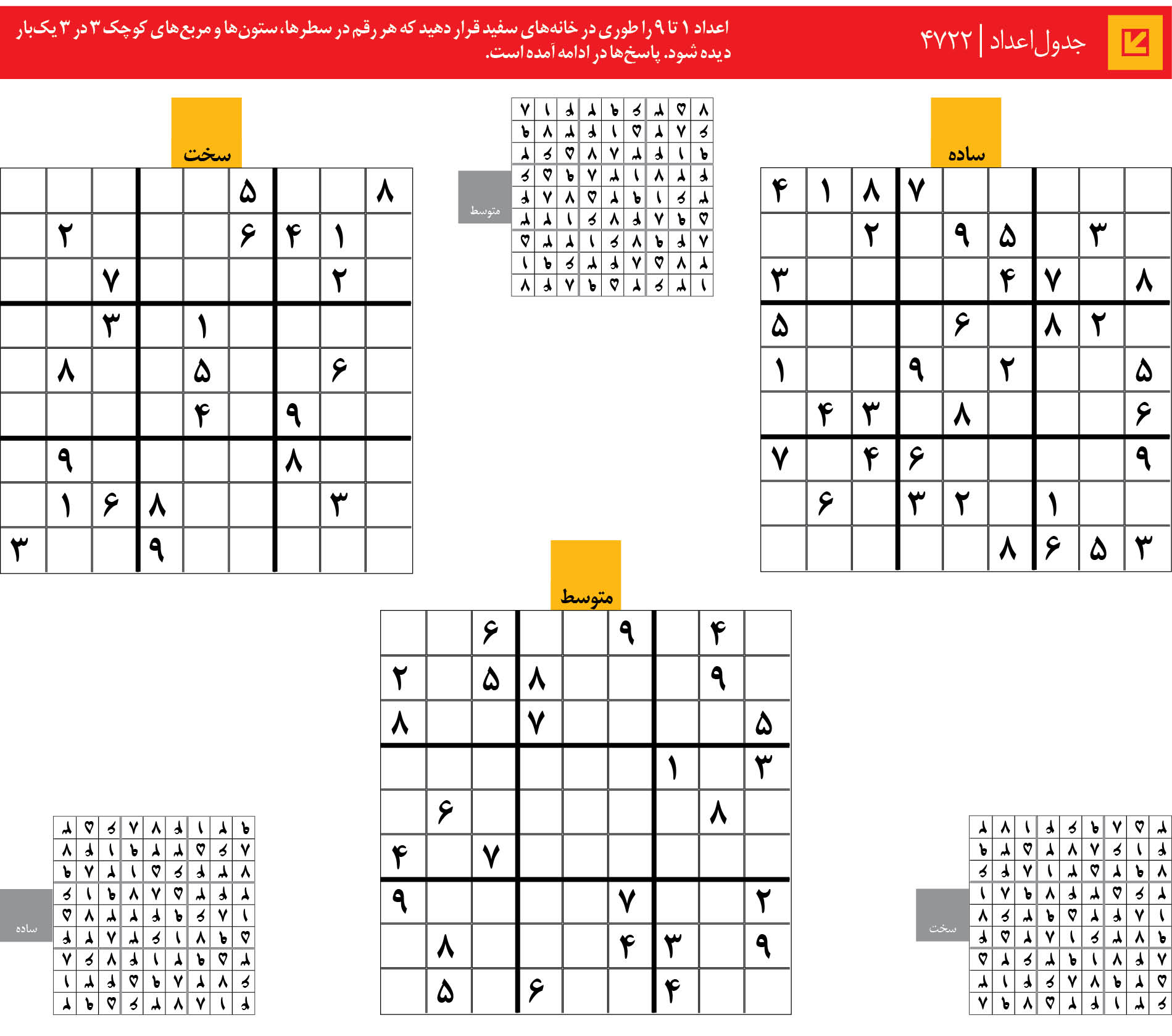 جدول‌اعداد | 4722