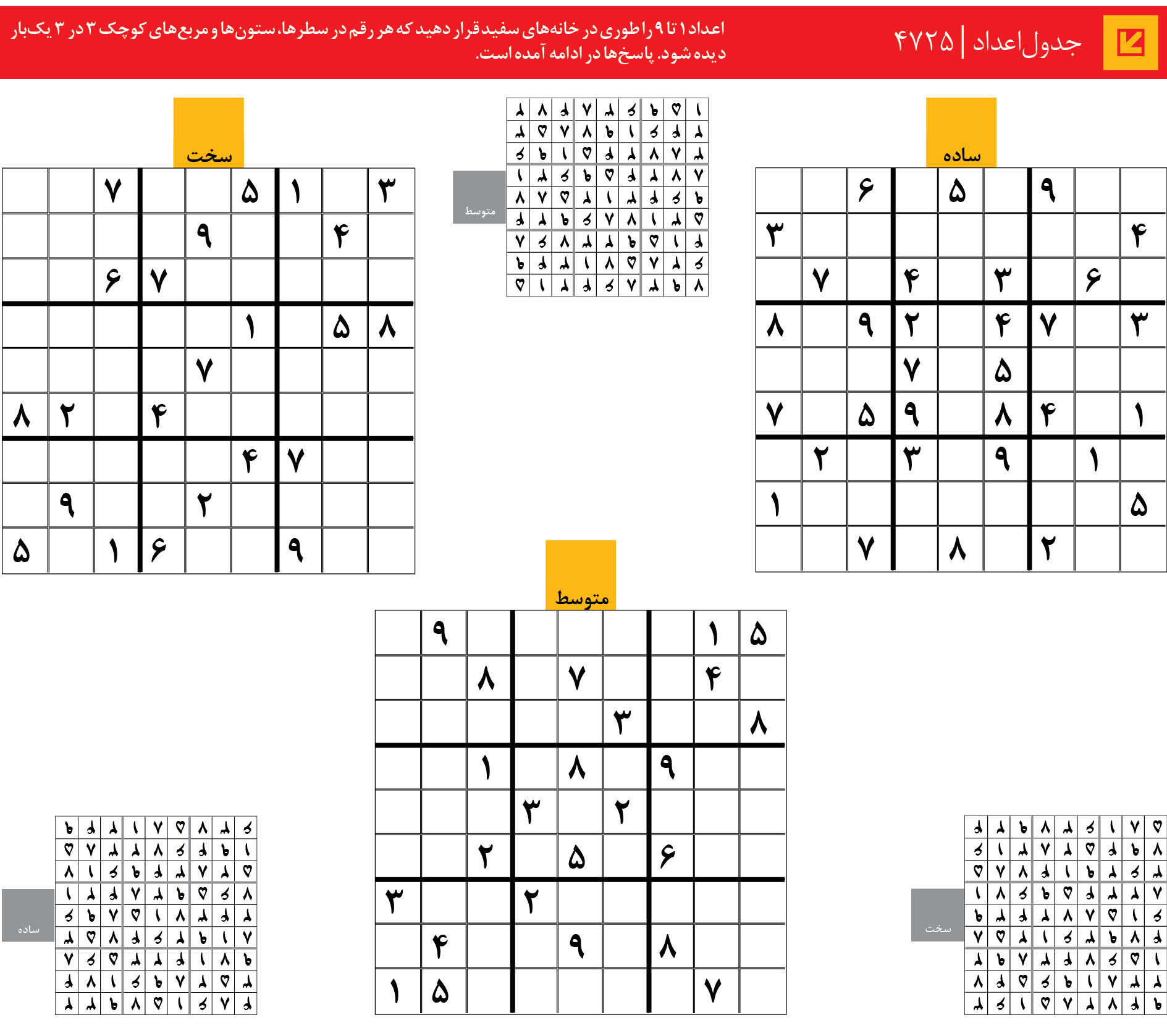 جدول‌اعداد | 4725