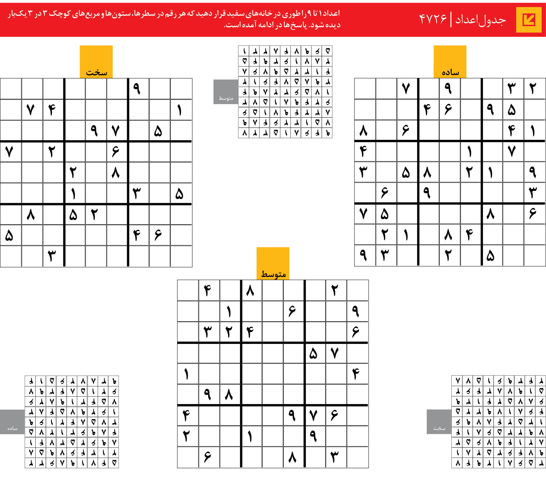 جدول‌اعداد | 4726