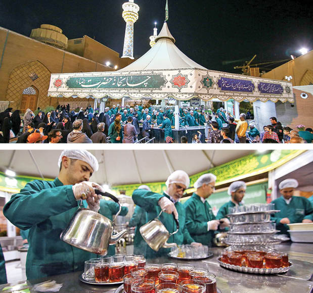 حال و هوای چایخانه حرم امام رضا ع در ‌ماه رمضان