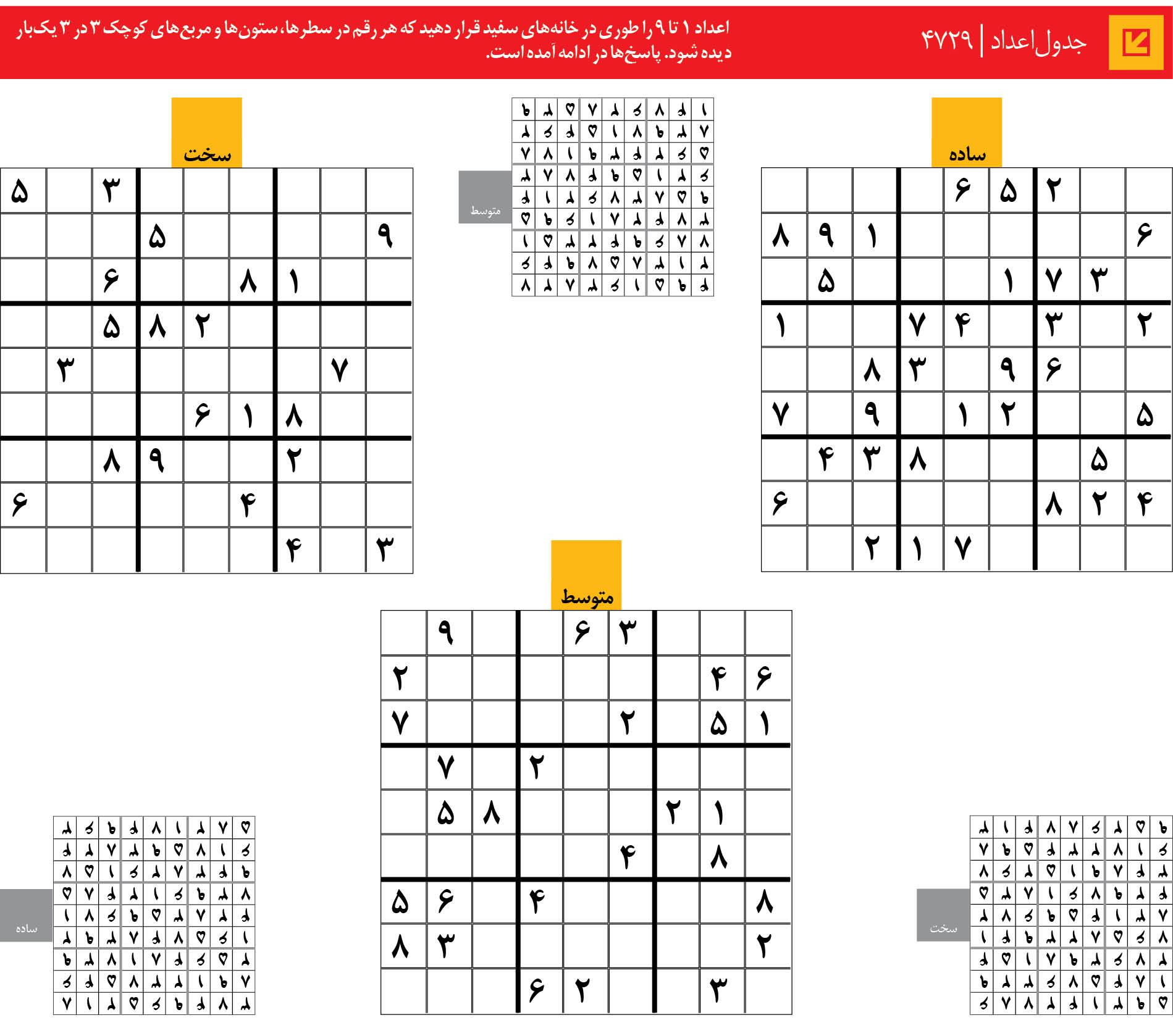 جدول‌اعداد | 4729