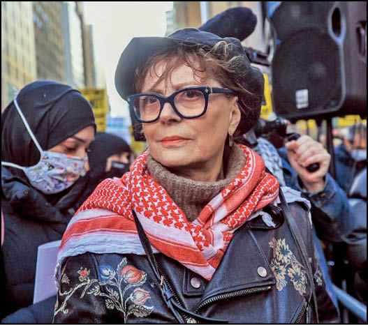 سوزان ساراندون در تجمع حامیان فلسطین: حقیقت پیروز خواهد شد