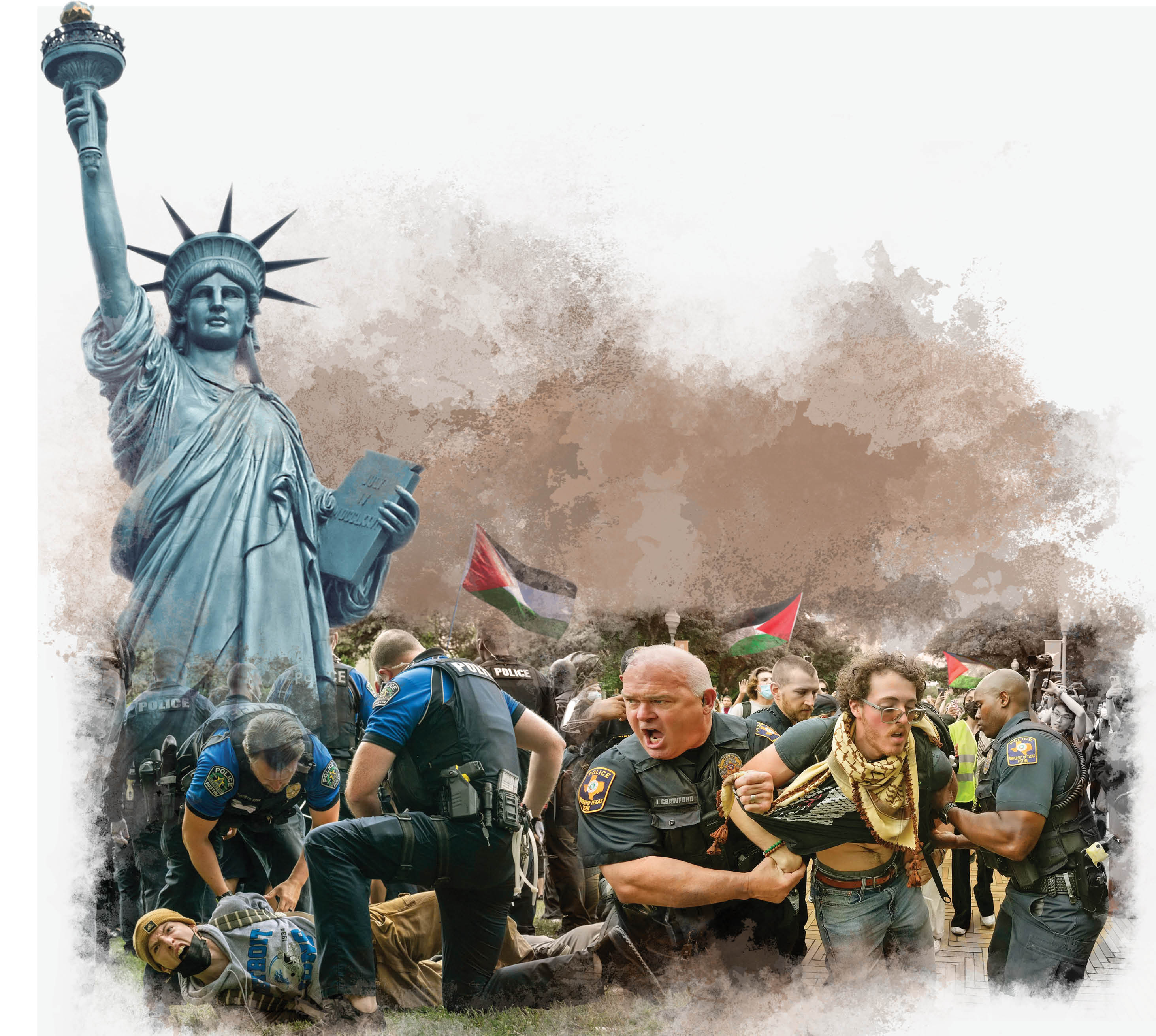 سرکوب دانشجویان در کشور مدعی آزادی بیان ادامه دارد