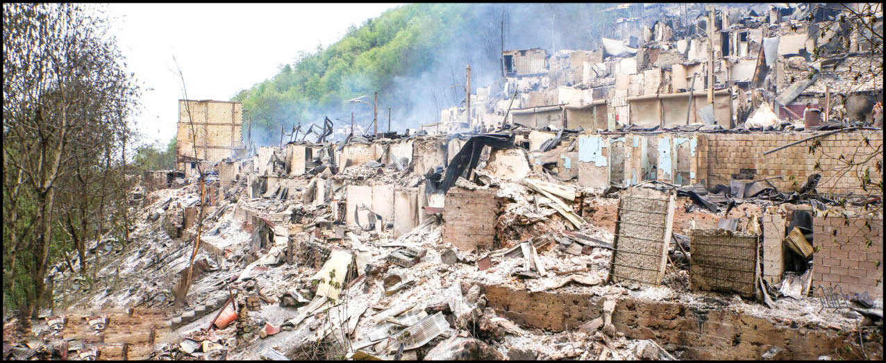 آتش،‌ شهرک امامزاده ابراهیم را خاکستر کرد