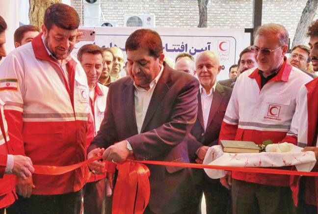 افتتاح پروژه‌های هلال‌احمر