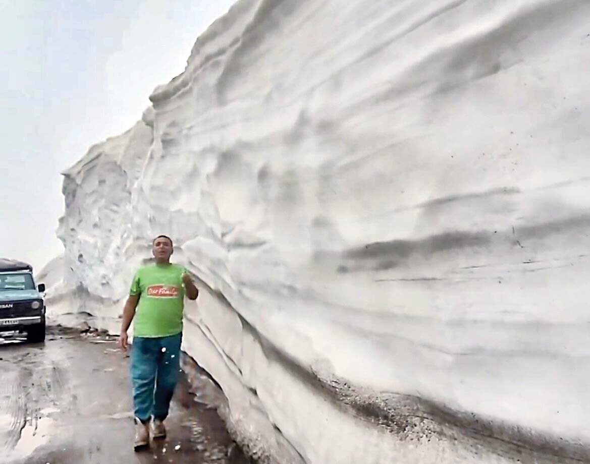 برف در چله بهار