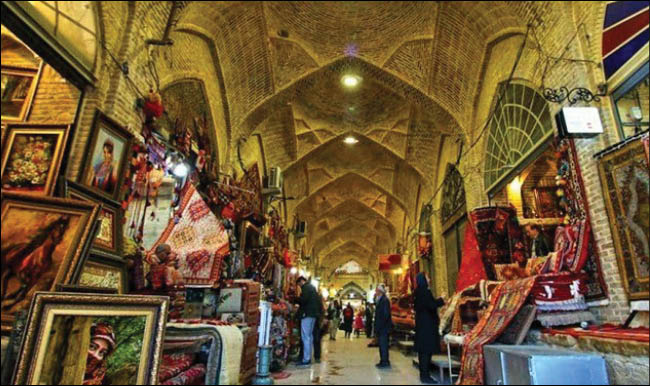 ‌مرمت بازار وکیل شیراز با اعتبار ۱۰۰میلیارد تومان