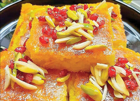 کوکو سیب‌زمینی قندی اصفهانی