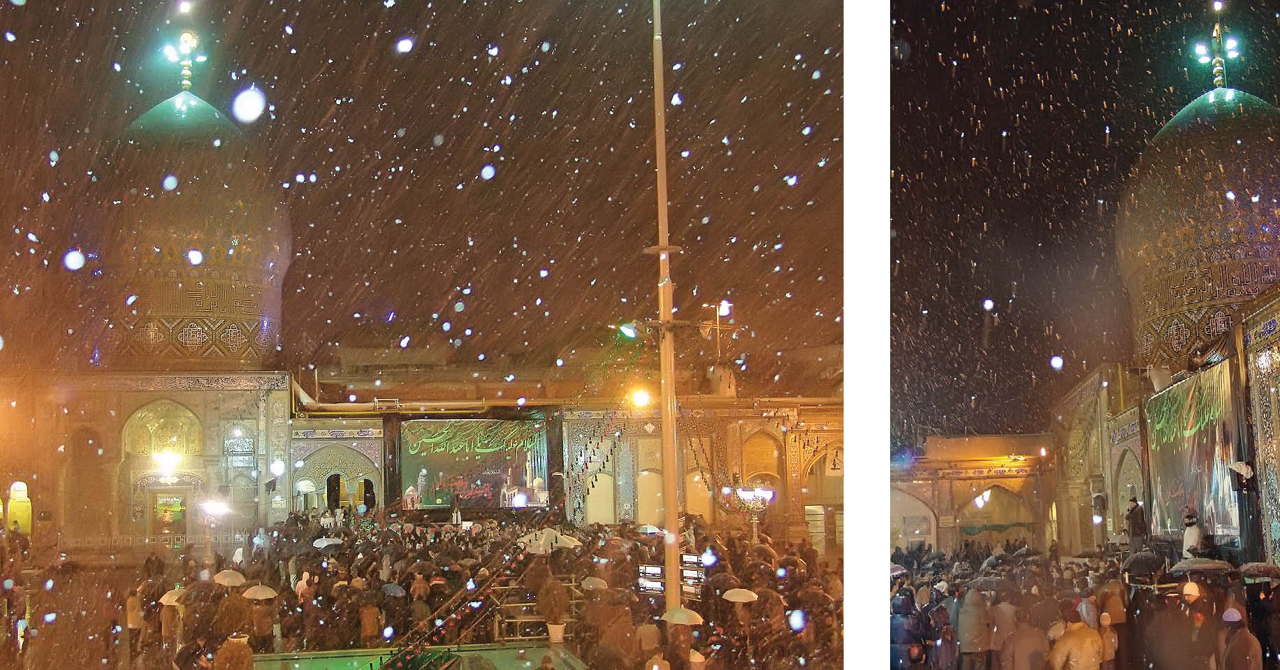 عزاداری در باد و باران ،گرما و سرما