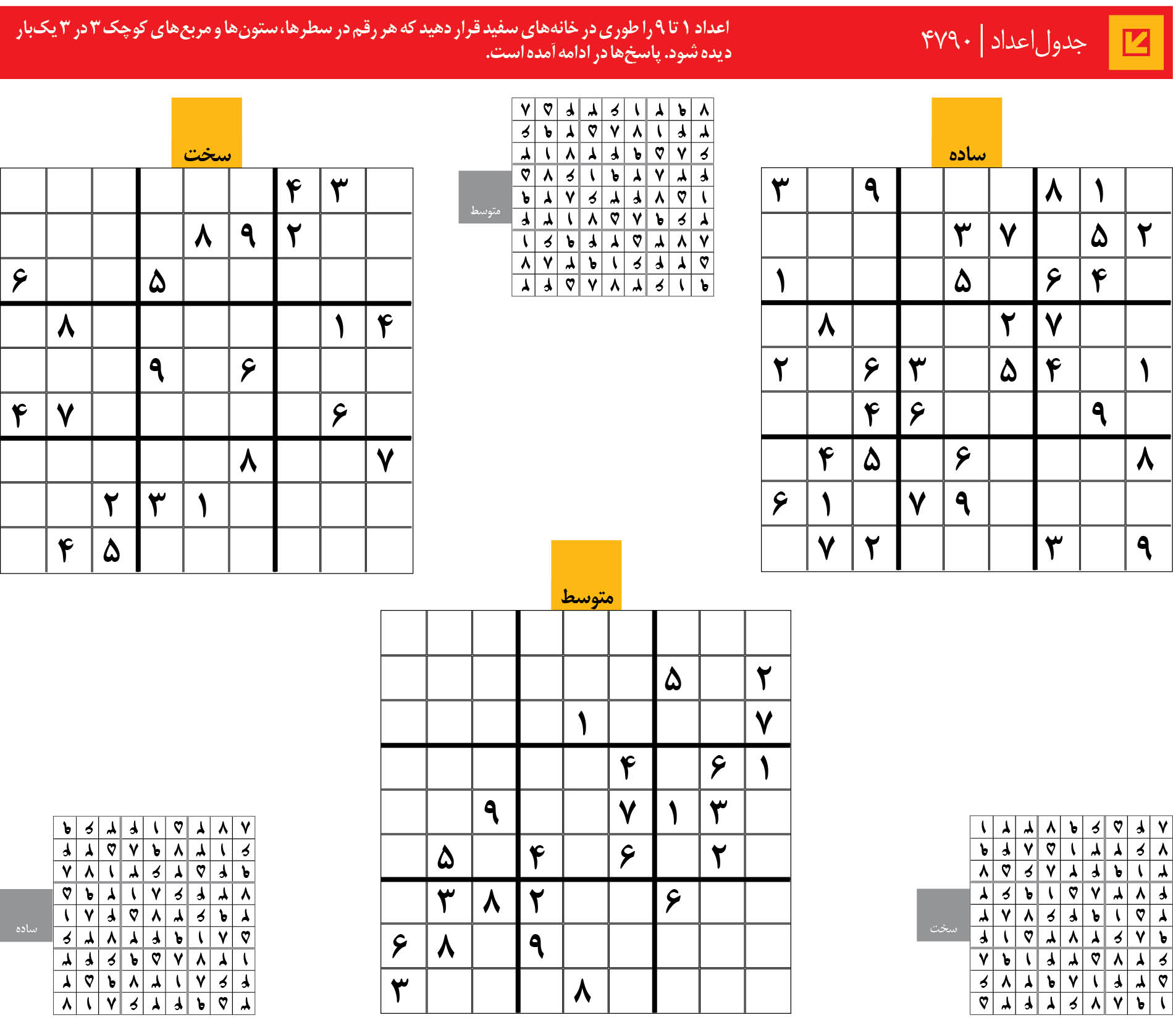 جدول‌اعداد | 4790