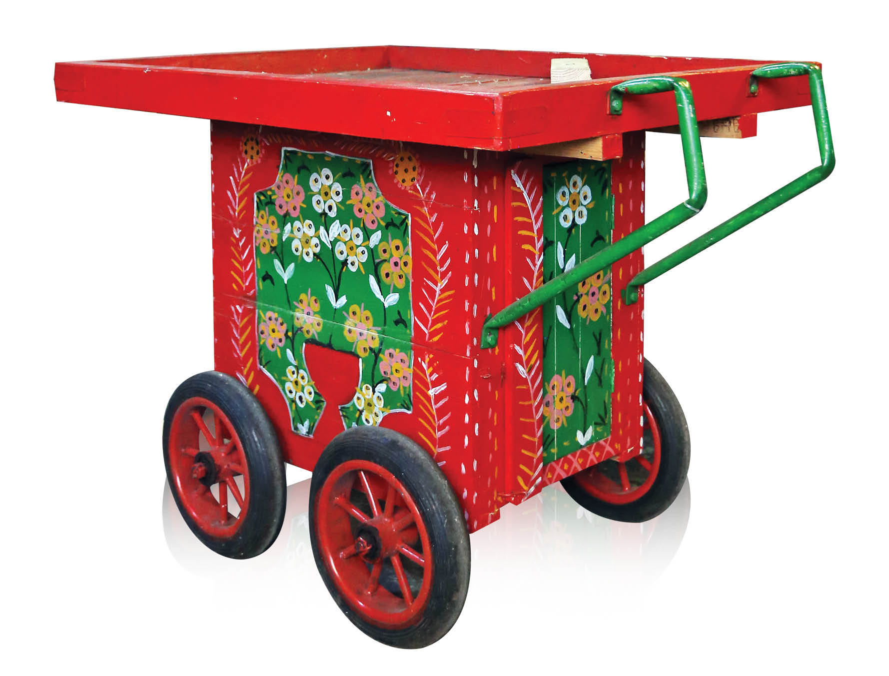 اوستا حمید برای فروشندگان دورهگرد،چرخ طوافی میسازد