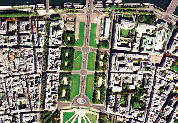 عکس فضایی از دهکده بازی‌های المپیک پاریس