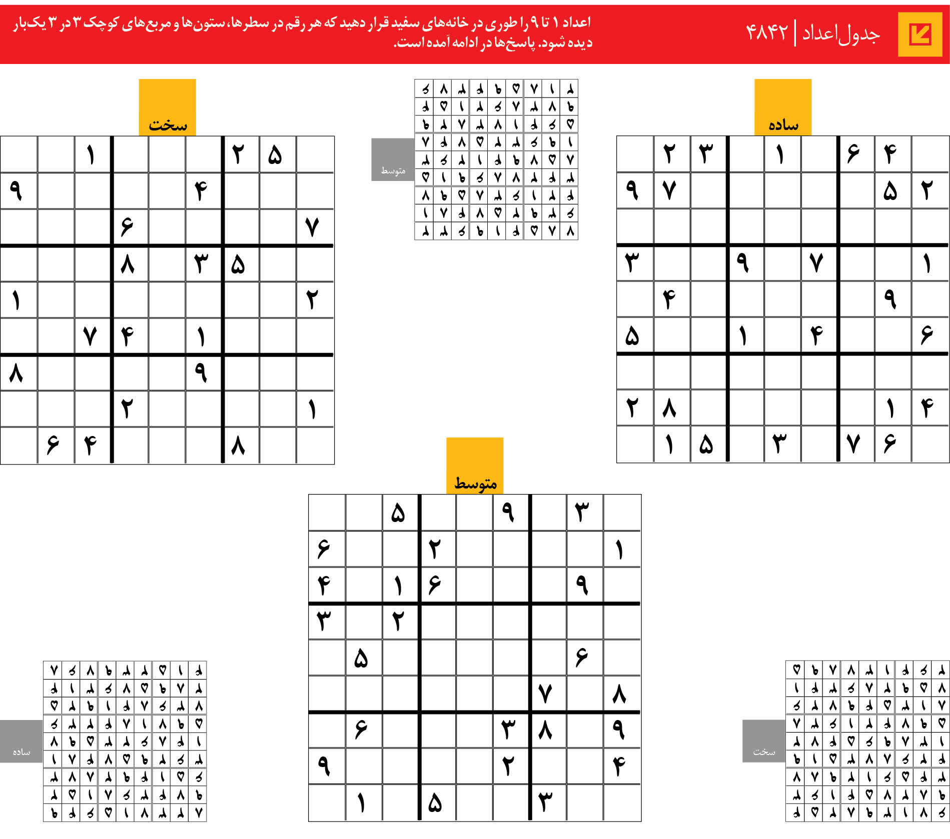 جدول‌اعداد | 4842