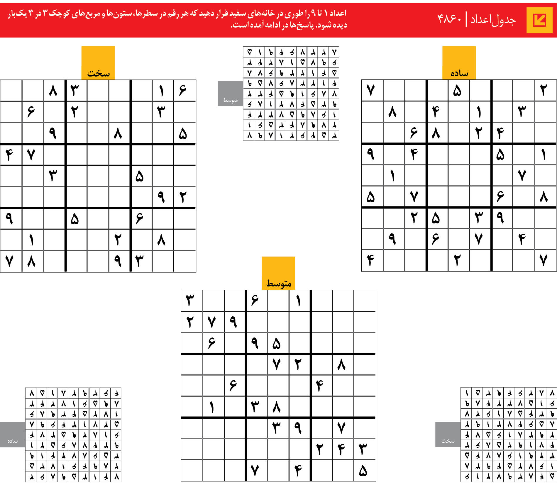 جدول‌اعداد | 4860