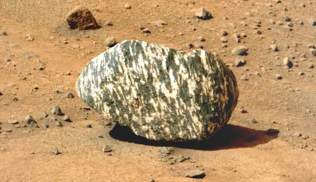 کشف سنگ گورخر در مریخ