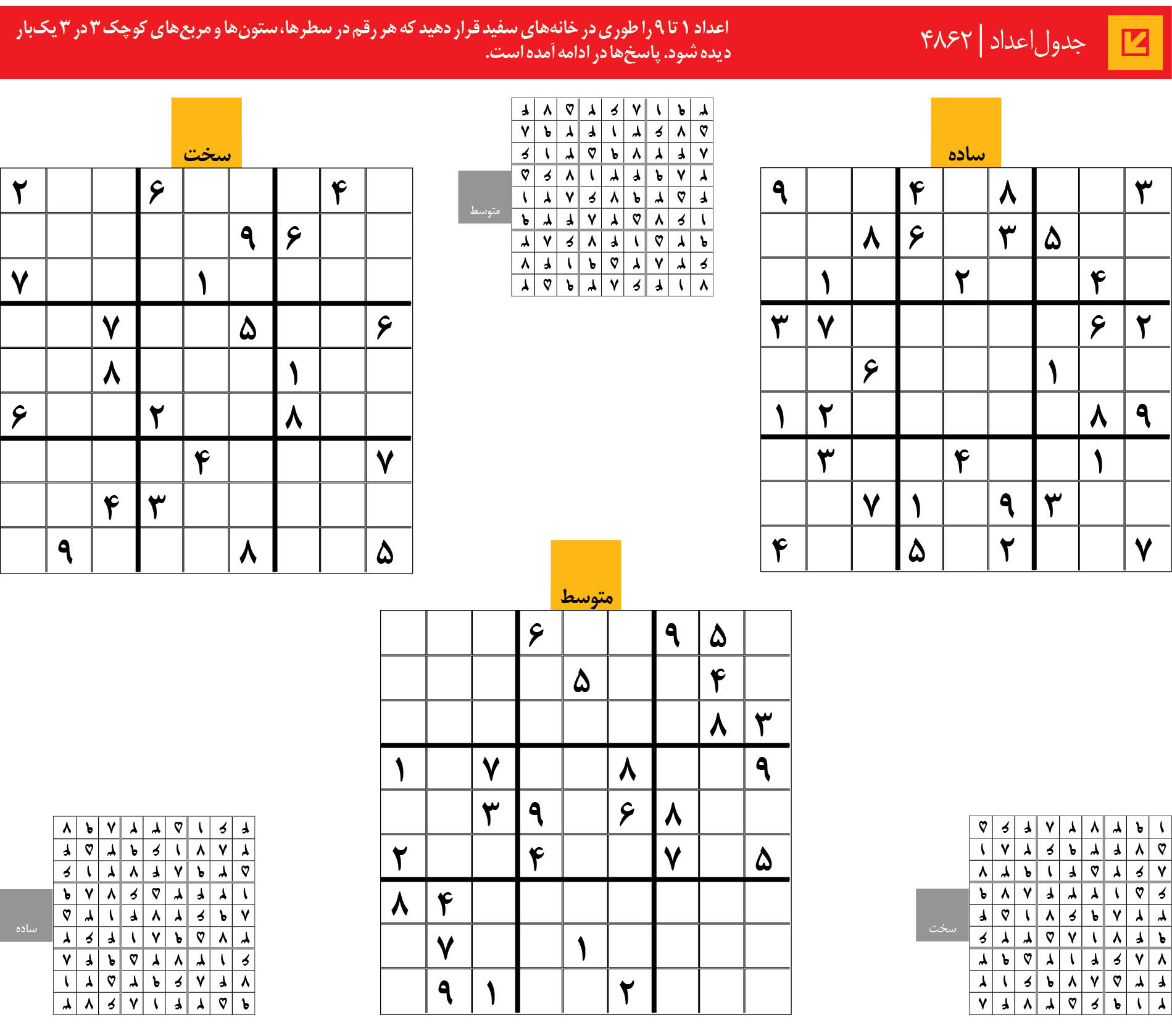 جدول‌اعداد | 4862