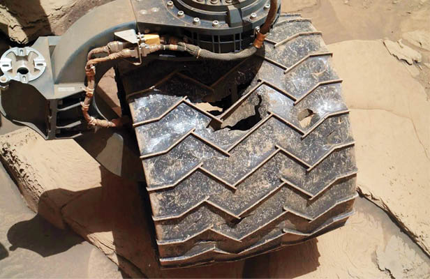 مریخ‌نوردی که پنچر شد