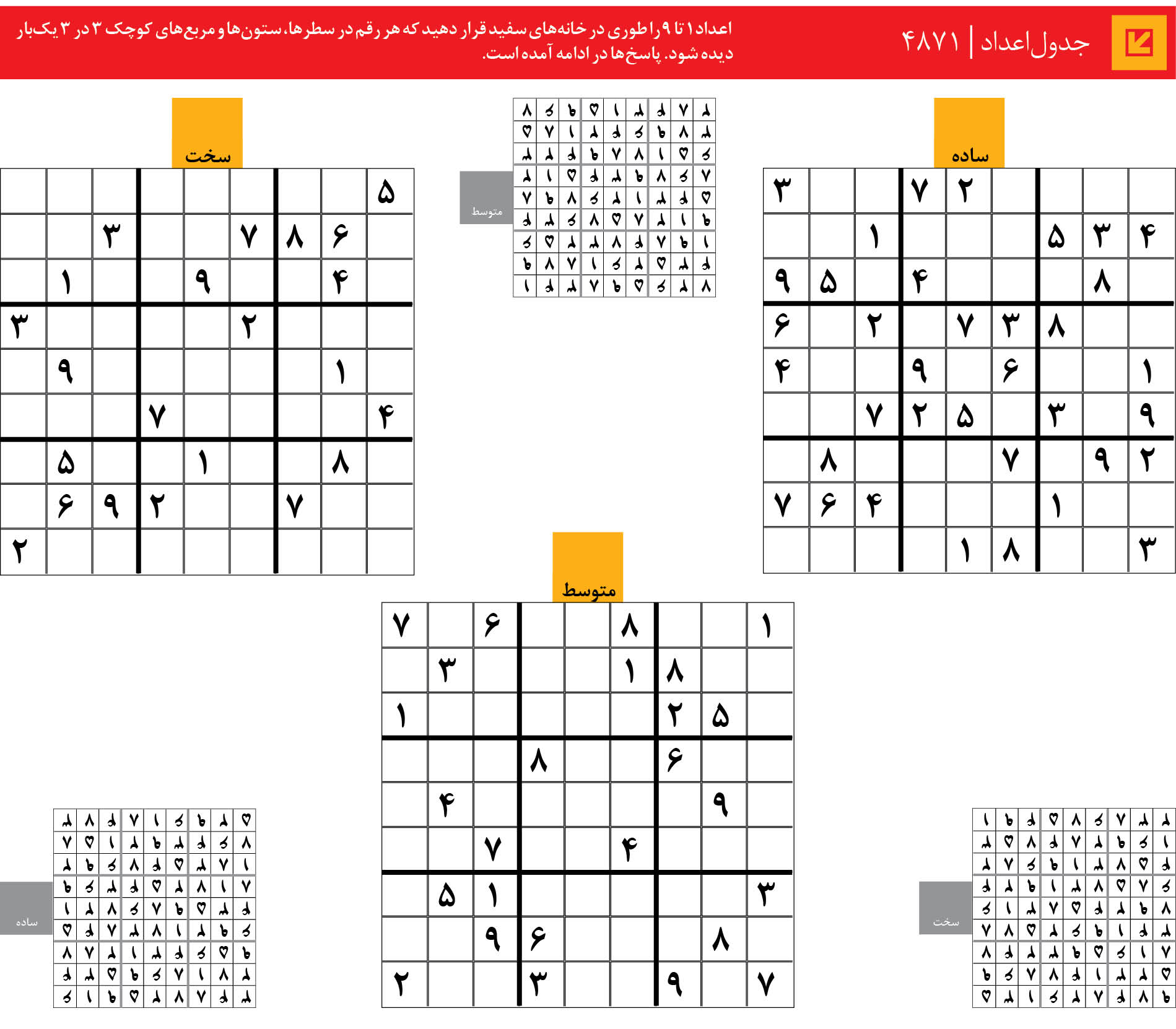 جدول‌اعداد | 4871