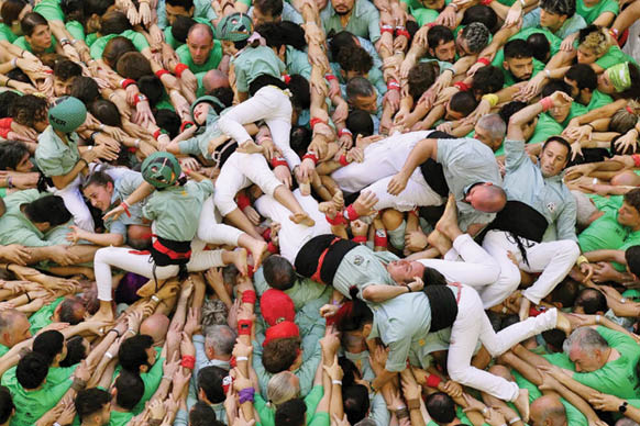 برج انسانی در اسپانیا