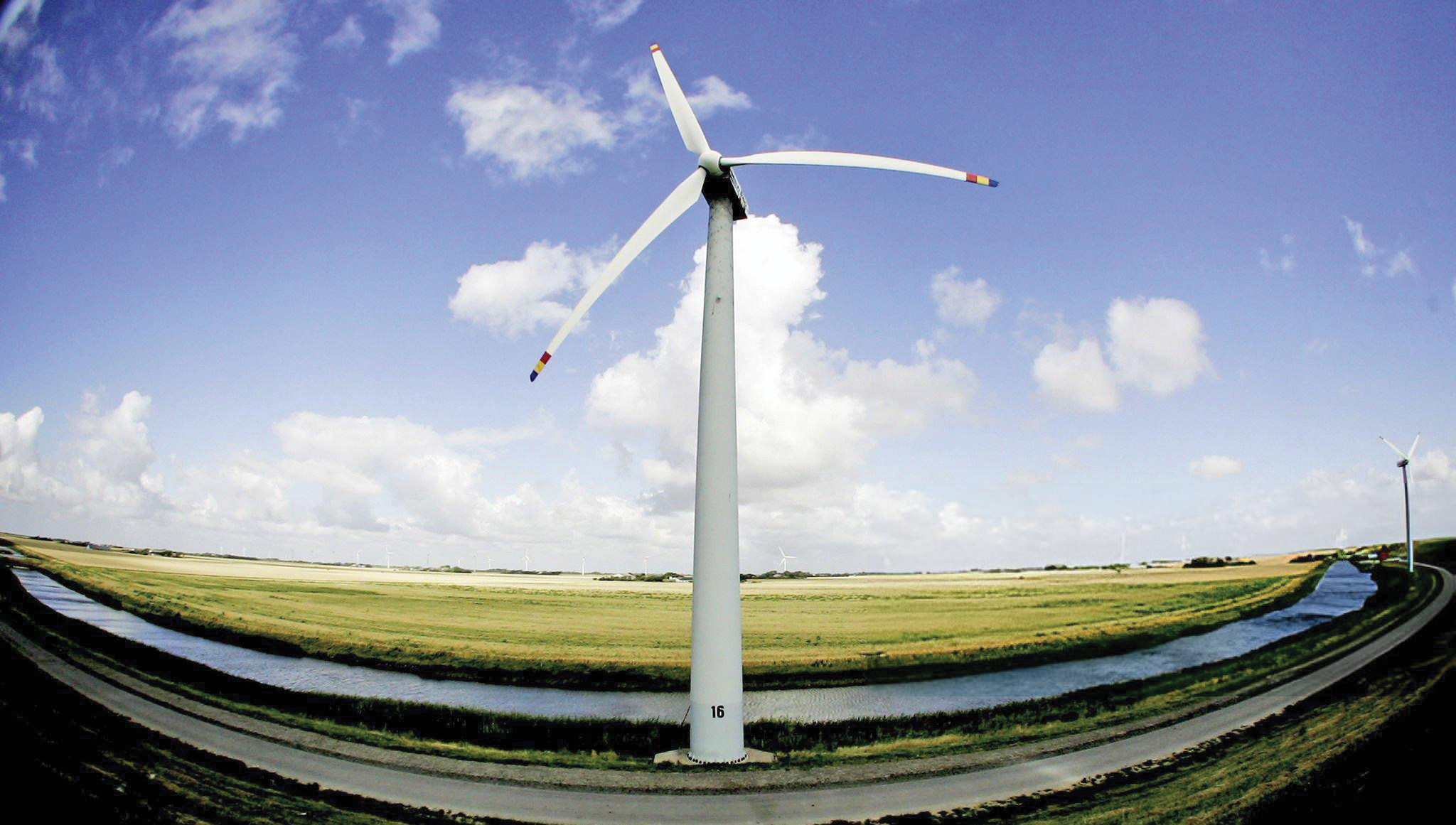 تولید برق به سرعت باد