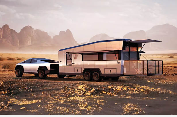 کمپینگ با سایبرتراک