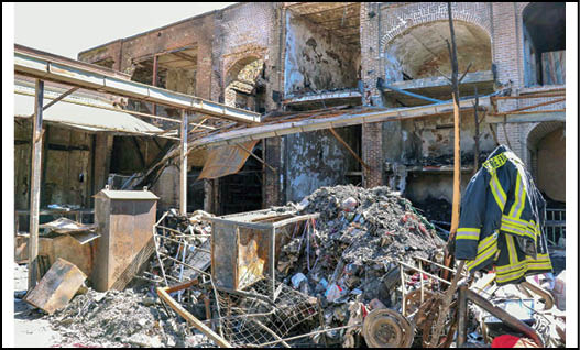 آتش در بازار تبریز